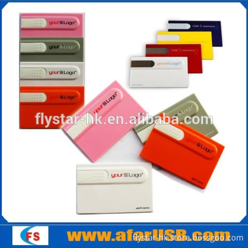 Promotion blank credit card usb with factory price, plastic business credit card usb pendrive